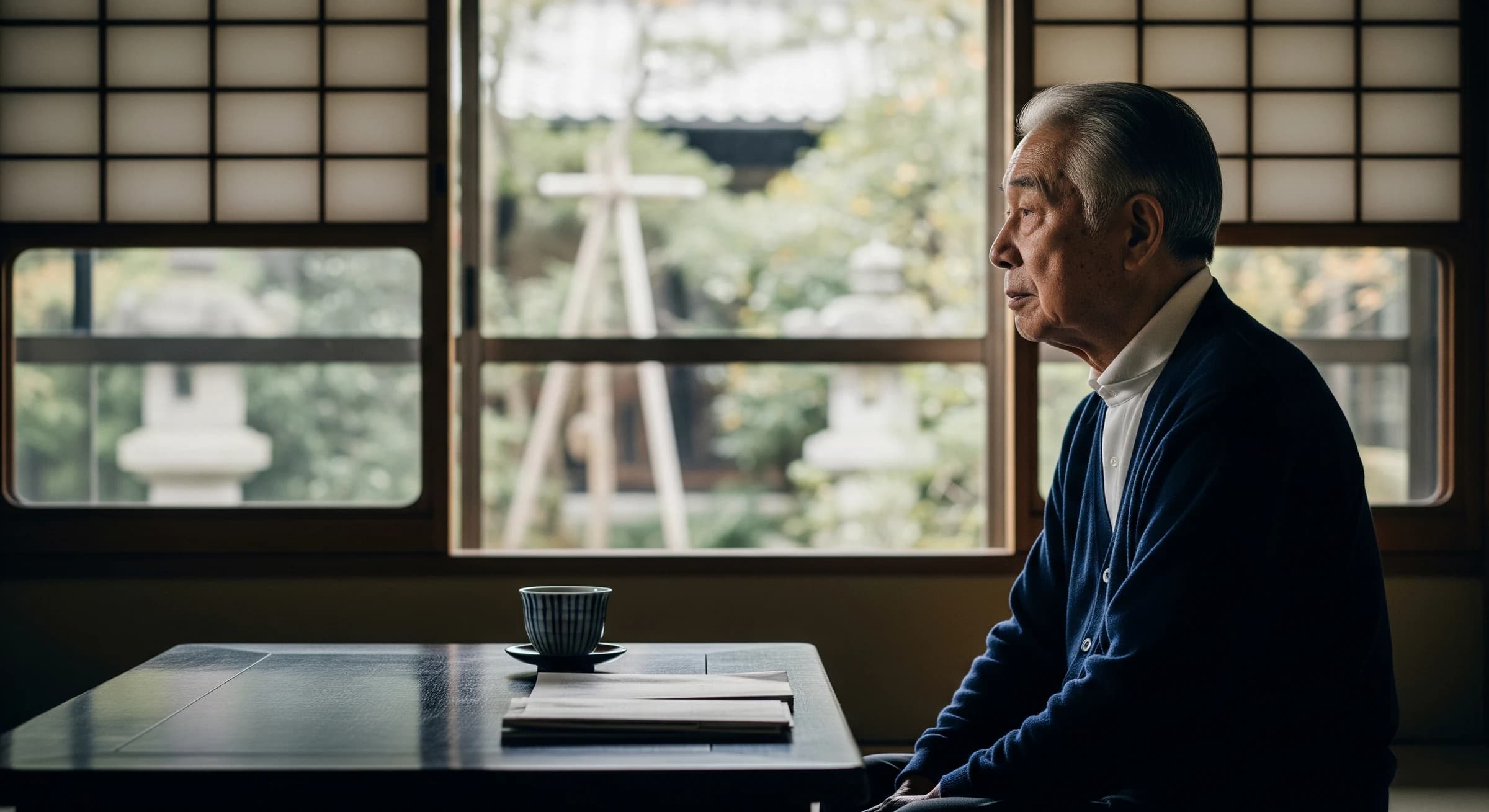 静かに朝の光が差し込む和室で、相続のご相談を待つ穏やかな情景